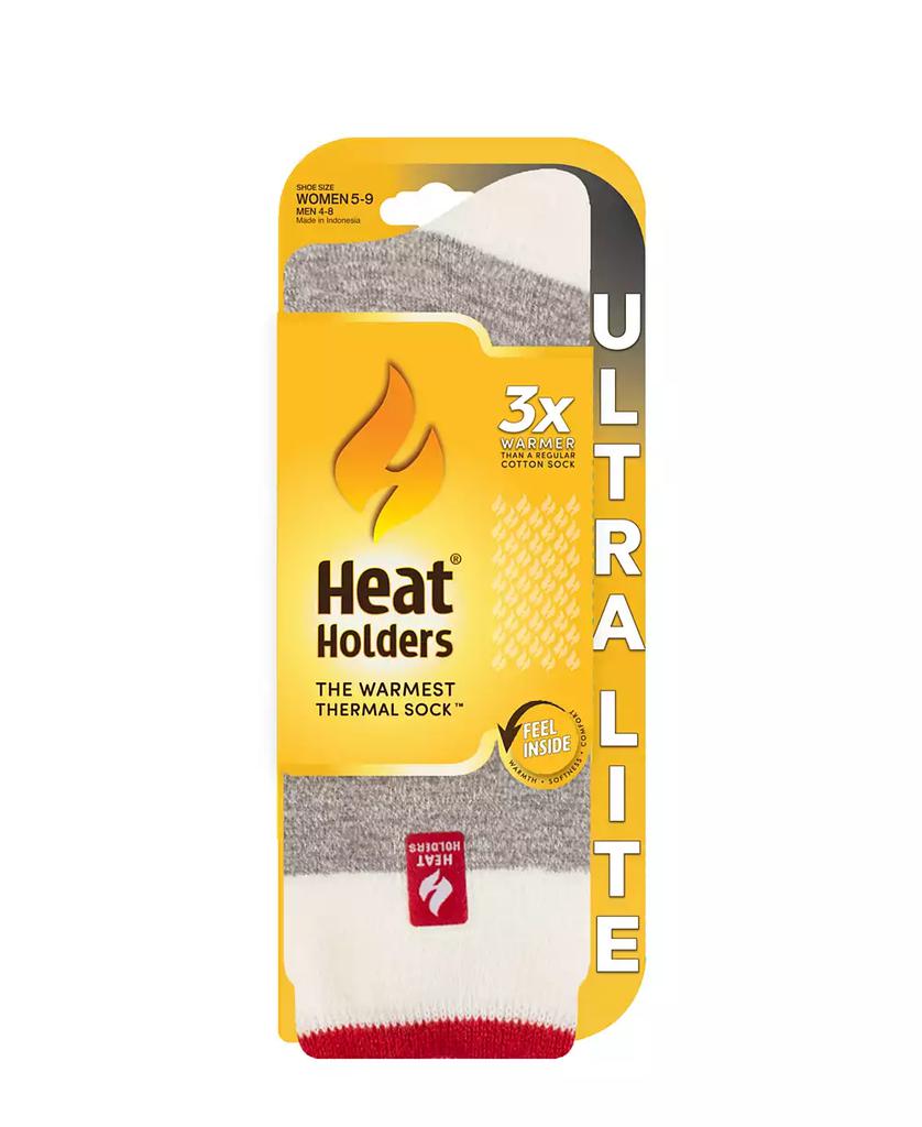 Heat Holders Ultra Lite Lana Cream Block Twist Crew Socks