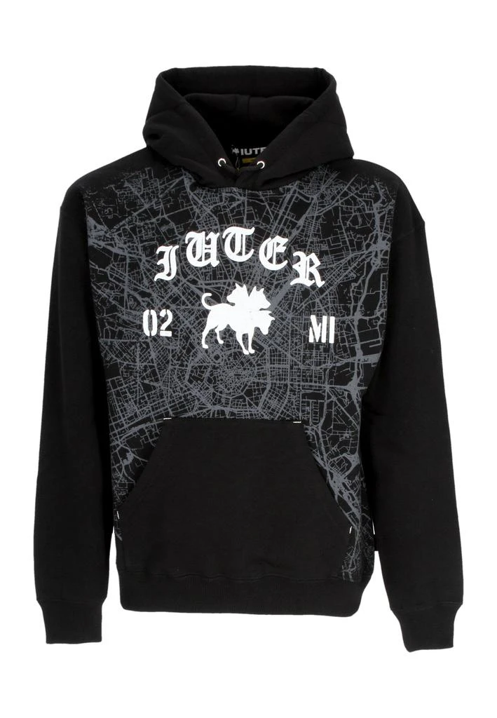 Iuter Men's Hoodie Milano Map Logo Hoodie X Club Dogo Black 1