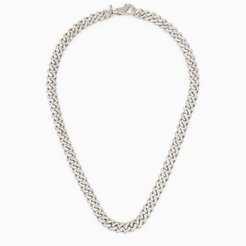 Emanuele Bicocchi Men's 925 Chain Necklace With Crystals