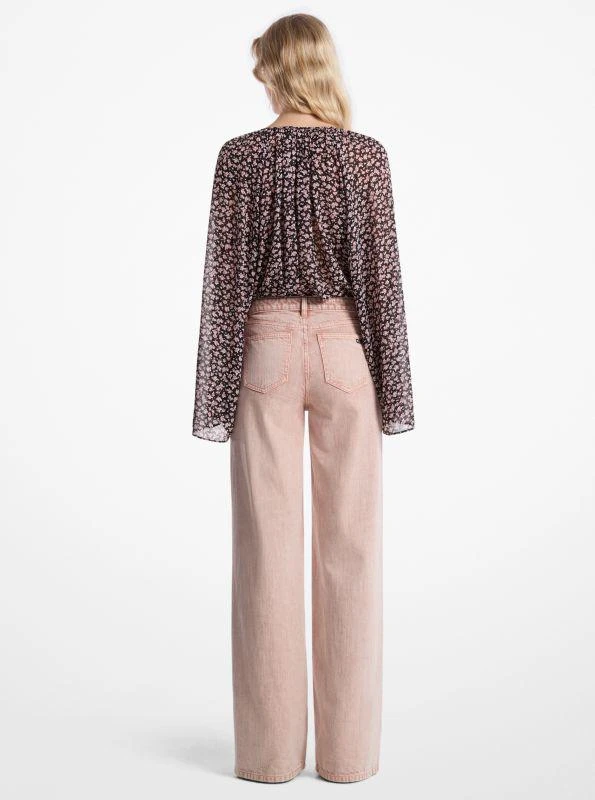 Michael Kors Garment-Dyed Wide Leg Jean 2
