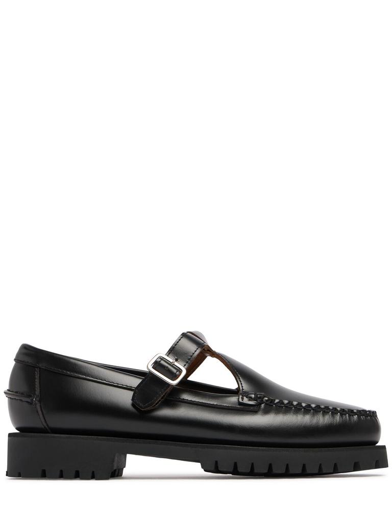 Sebago Dan deals Lug Vamp Wild Black Cheetah Loafer Shoes