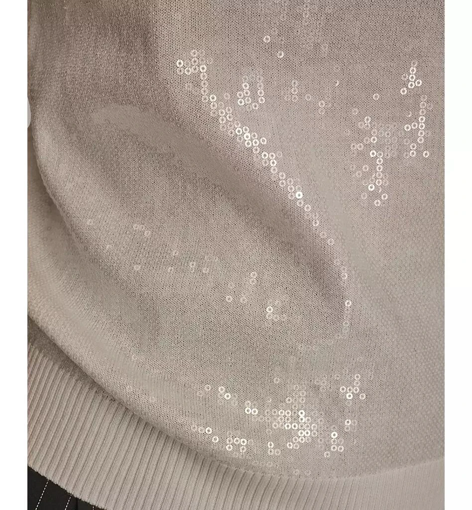 Donna Karan Women's Short-Sleeve Sequined Knit Polo 4