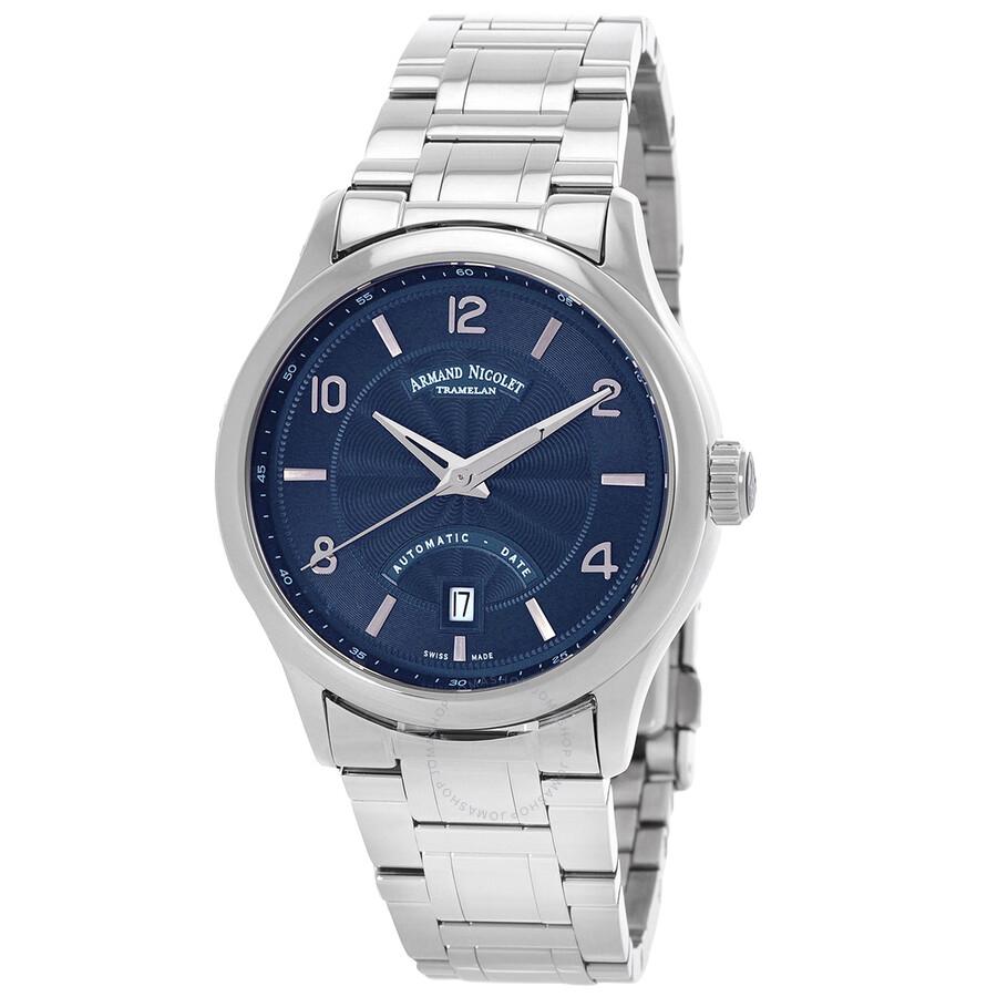 Armand Nicolet M02-4 Automatic Blue Dial Men's Watch A840AAA-BU-M9742