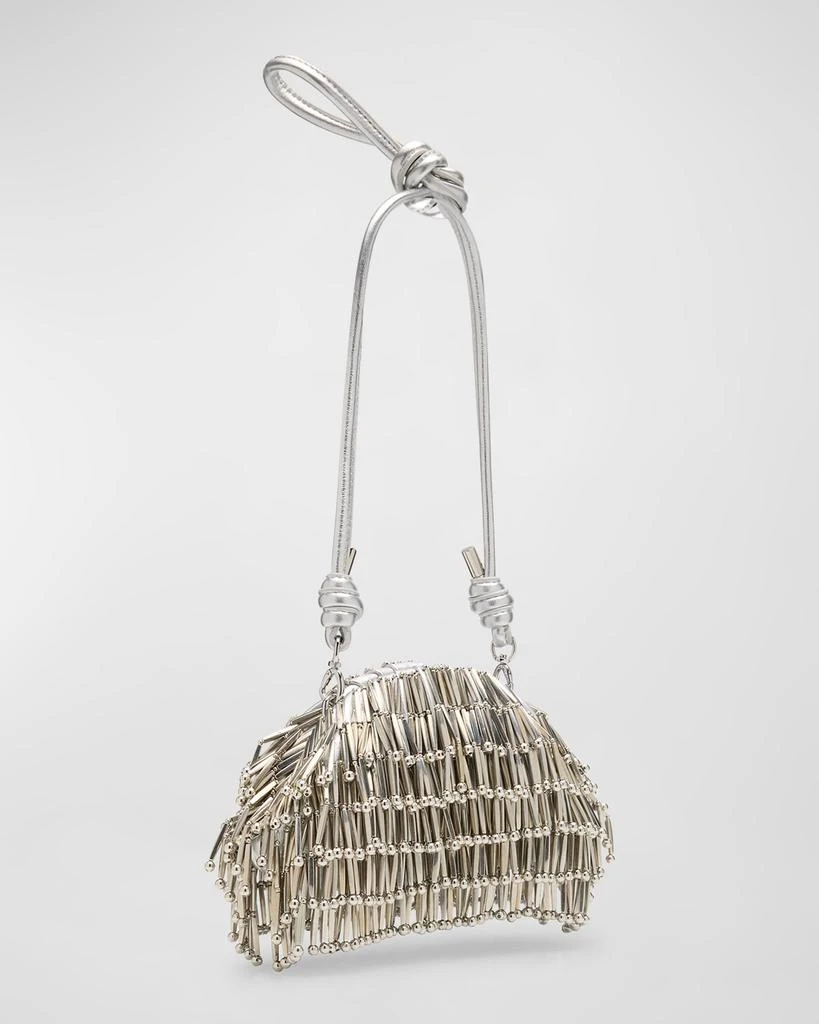 Cult Gaia Jaala Nano Fringe Embellished Clutch Bag 6