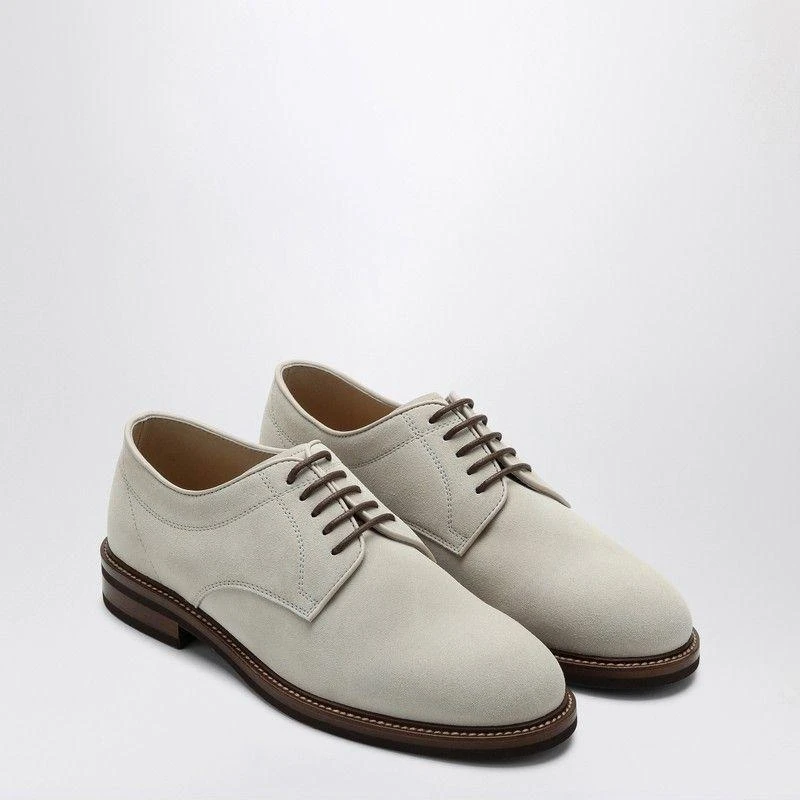 Brunello Cucinelli OATMEAL COLOURED SUEDE DERBY 2