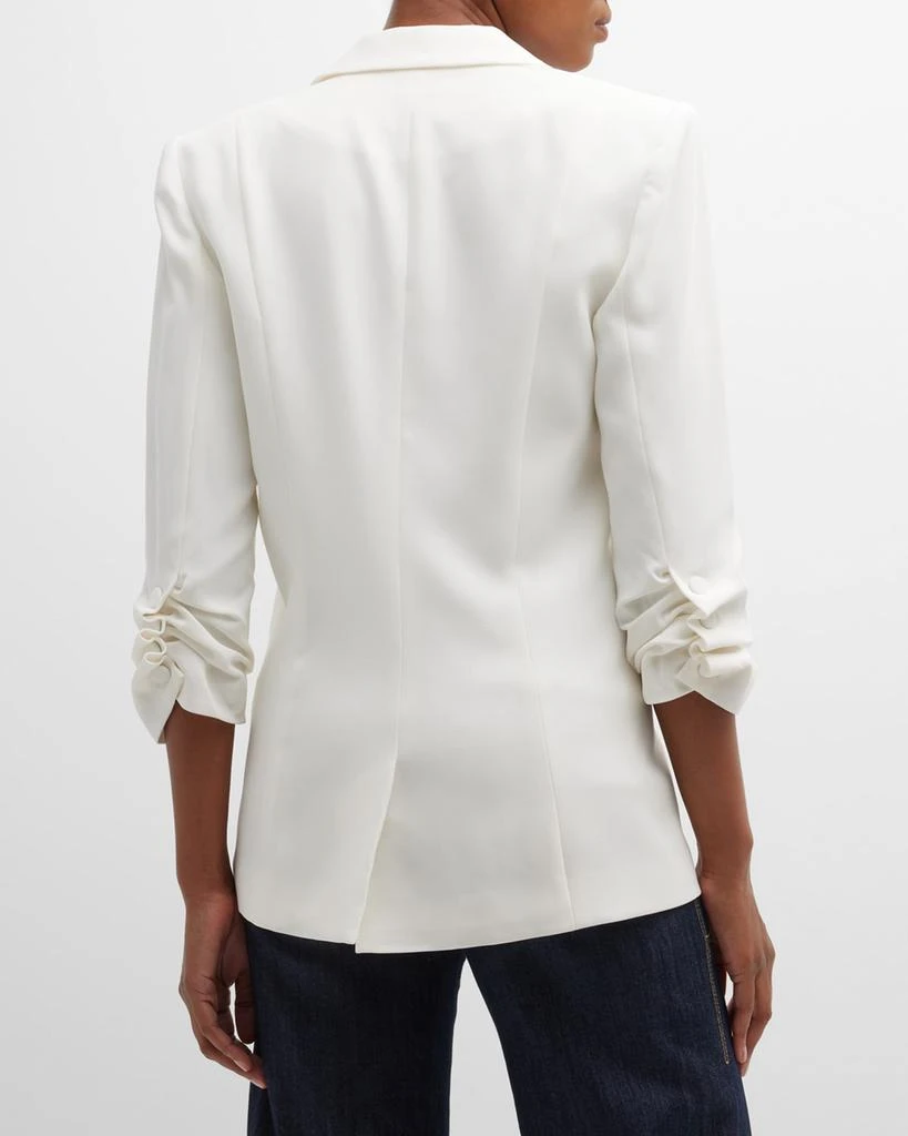 Cinq a Sept Khloe Crepe 3/4-Sleeve Blazer 3