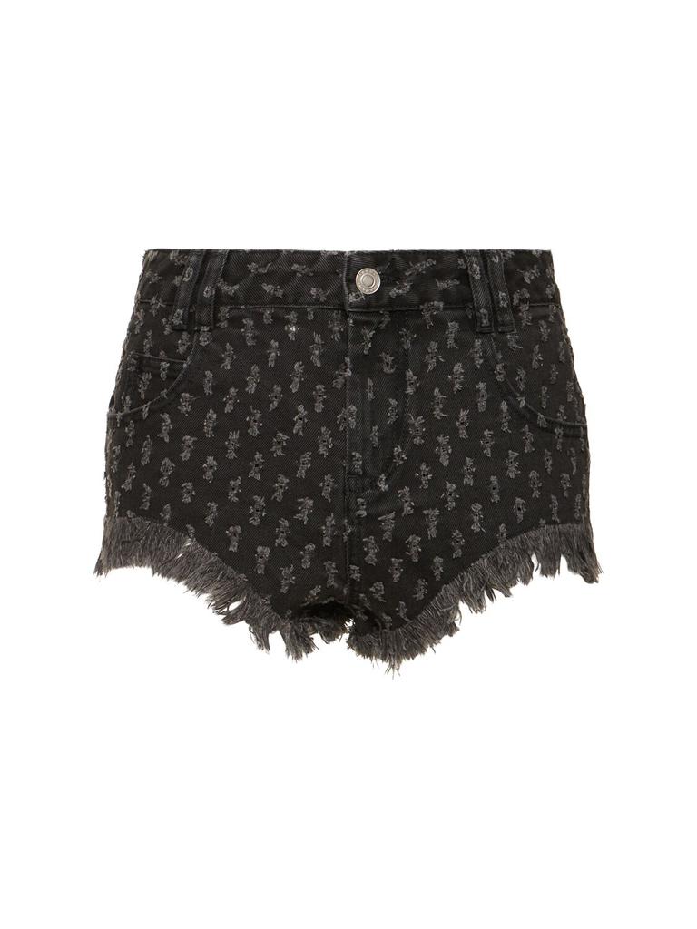 Isabel Marant Aneida Cotton Denim Shorts