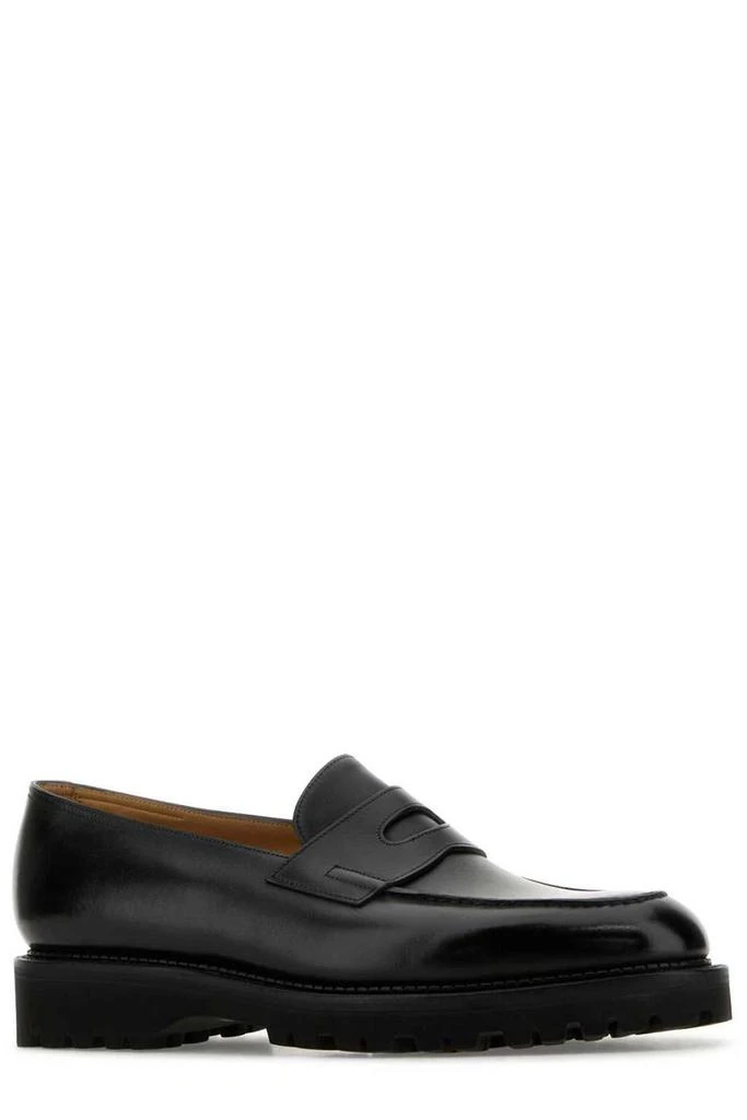 Mocassins John Lobb Lopez – Marron Cuir – Taille UK 10 – Neufs Dans Leur Boîte