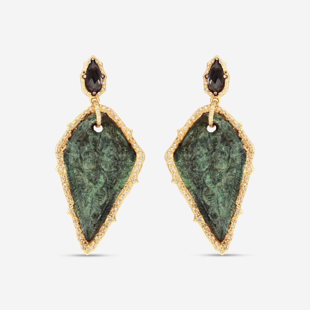 Armenta Armenta Sueno 18K Yellow Gold Diamond Drop Earrings 19850