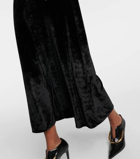Jil Sander Velvet shirt dress 5
