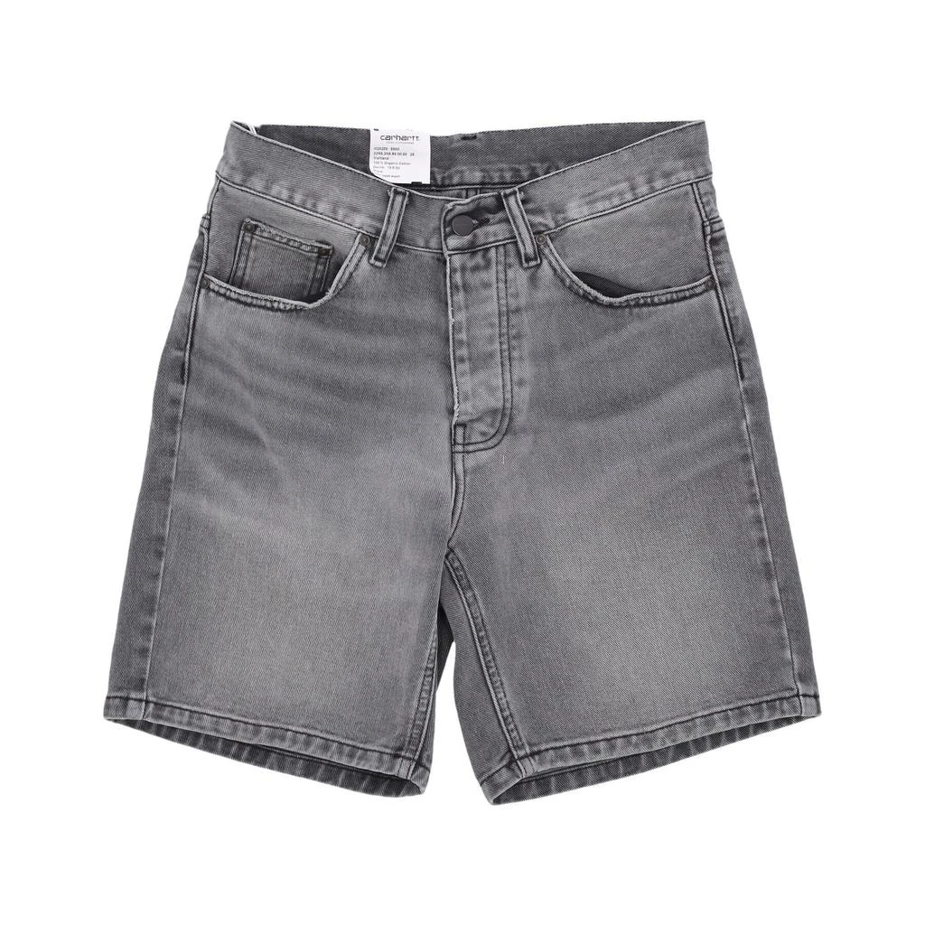 Carhartt WIP Newel Short Men's Jeans Black Light Used Wash 1