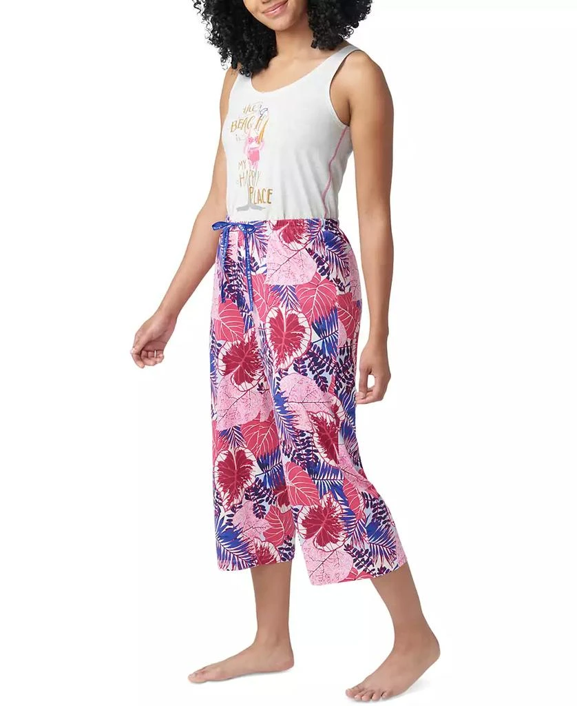 Hue Women's The Great Palms Printed Capri Pajama Pants 4