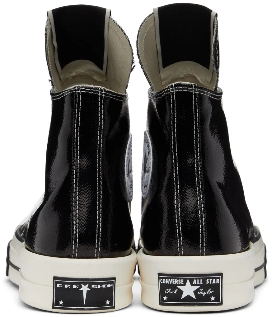 Rick Owens Black Converse Edition Turbodrk Chuck 70 Hi Sneakers 2