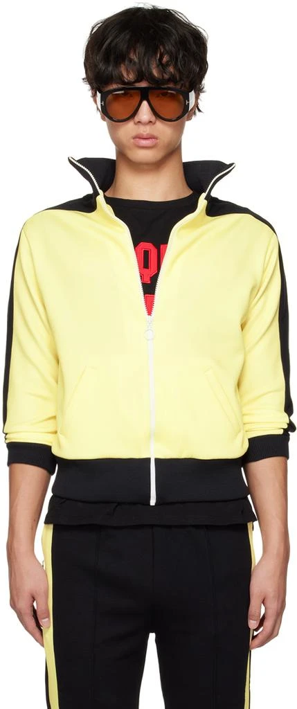 Alled-Martinez Black & Yellow Paneled Track Jacket 1