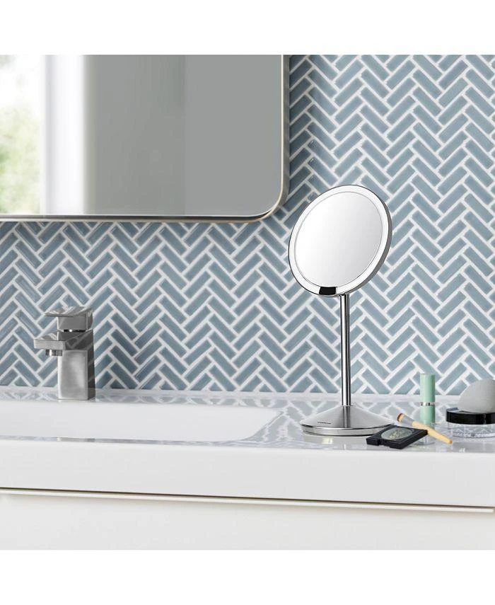 simplehuman 5" Sensor Travel Makeup Mirror, 10x Magnification & Adjustable Brightness 7