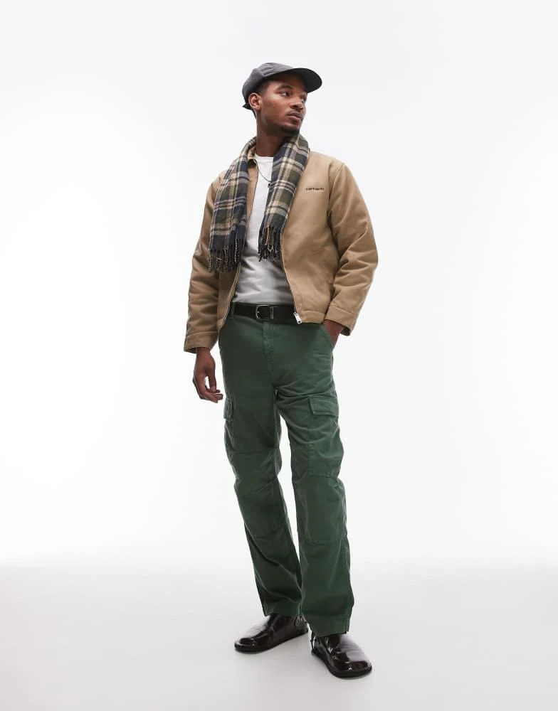 Carhartt WIP Carhartt WIP module script zip up jacket in beige 2