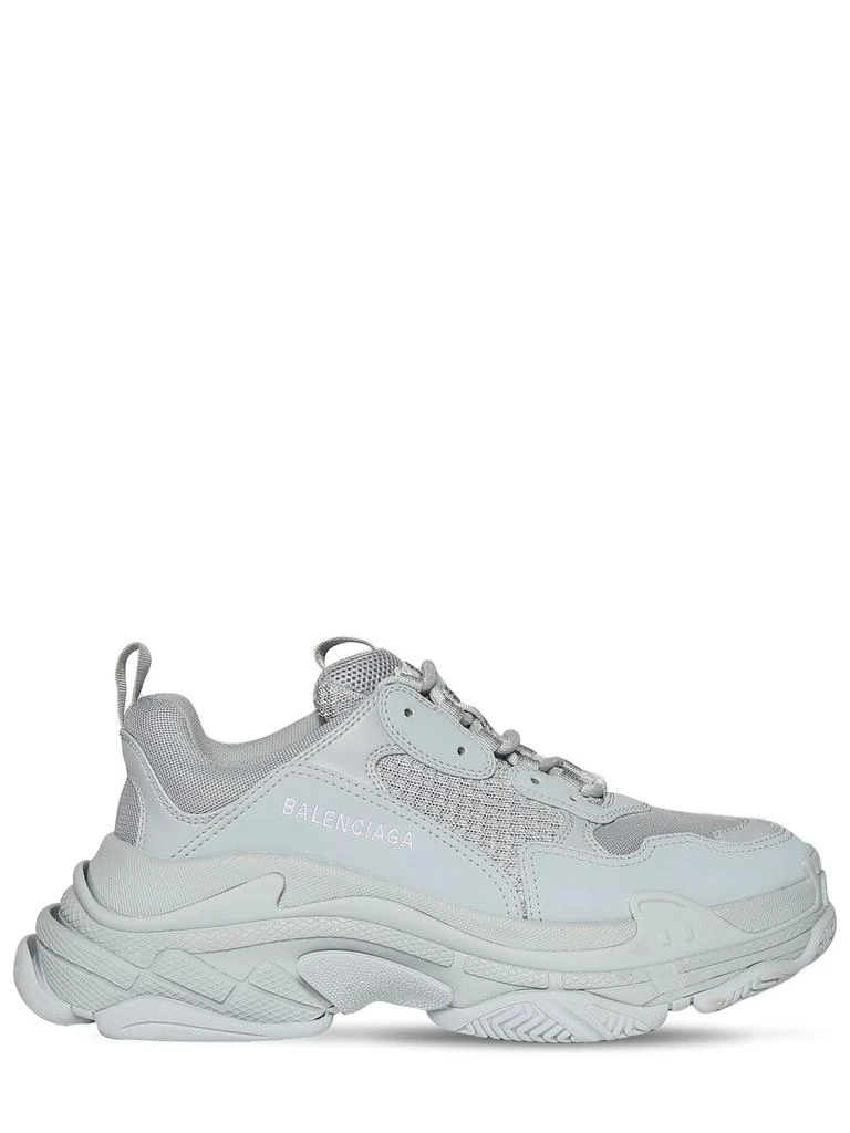 BALENCIAGA 60mm Triple S Faux Leather Sneakers