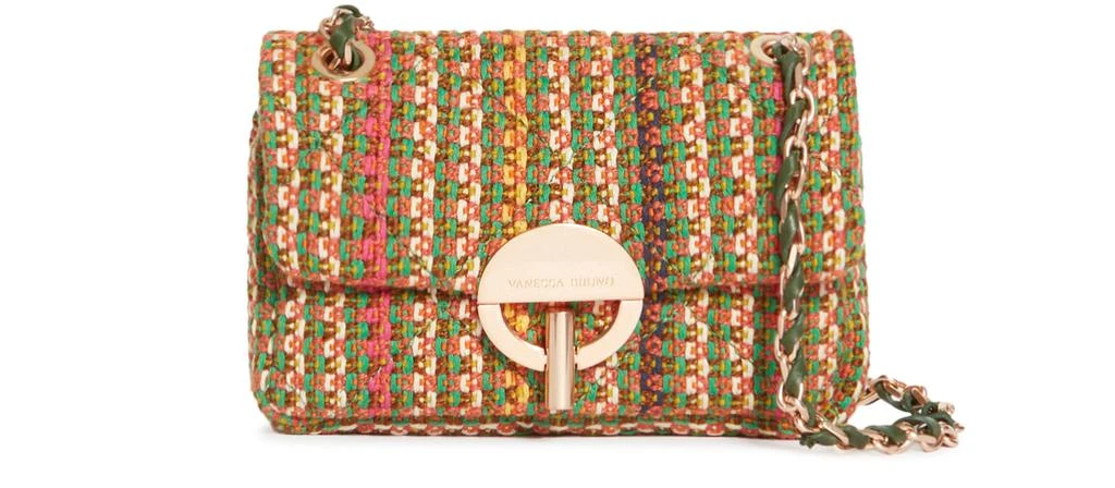 VANESSA BRUNO Moon small tweed-effect bag 2