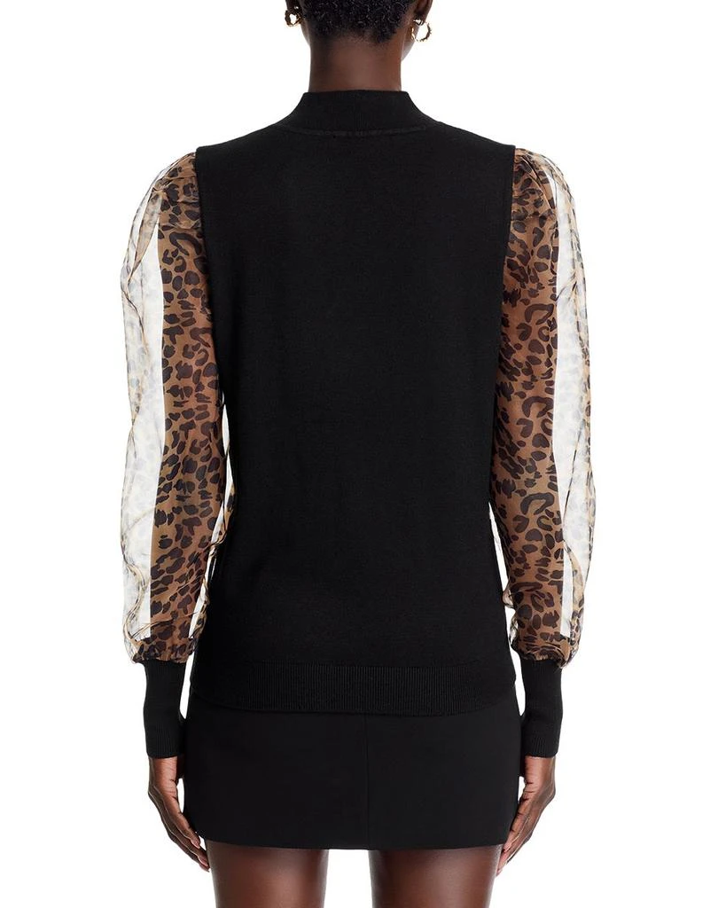 Sioni Mock Neck Puff Sleeve Sweater 3
