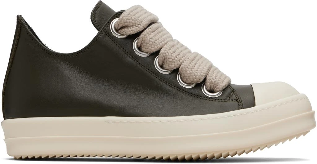 Rick Owens Khaki Concordians Jumbolace Low Sneaks Sneakers 1