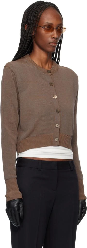 Our Legacy Brown Micro Cardigan 2