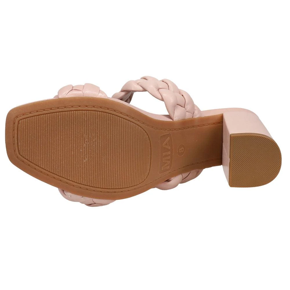 MIA Maine Braided Block Heel Sandals 5