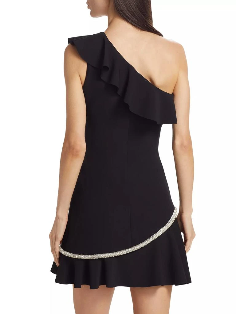 Amanda Uprichard Elsa Crystal-Embellished One-Shoulder Minidress 5