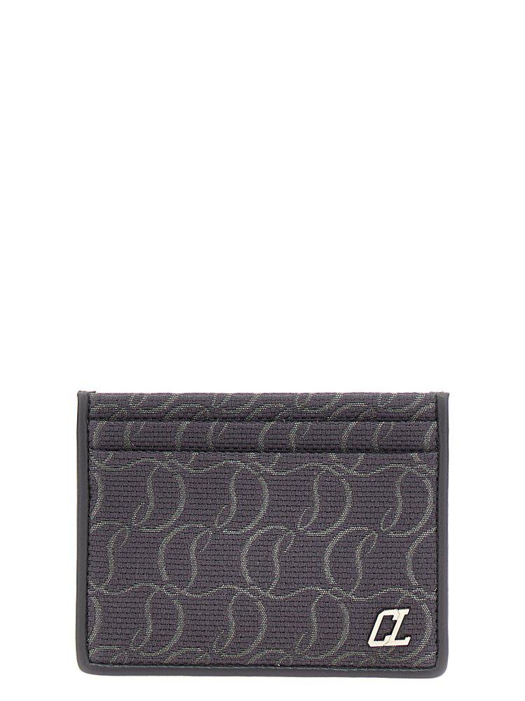 Christian Louboutin Christian Louboutin Kios Jacquard Monogram Card Holder