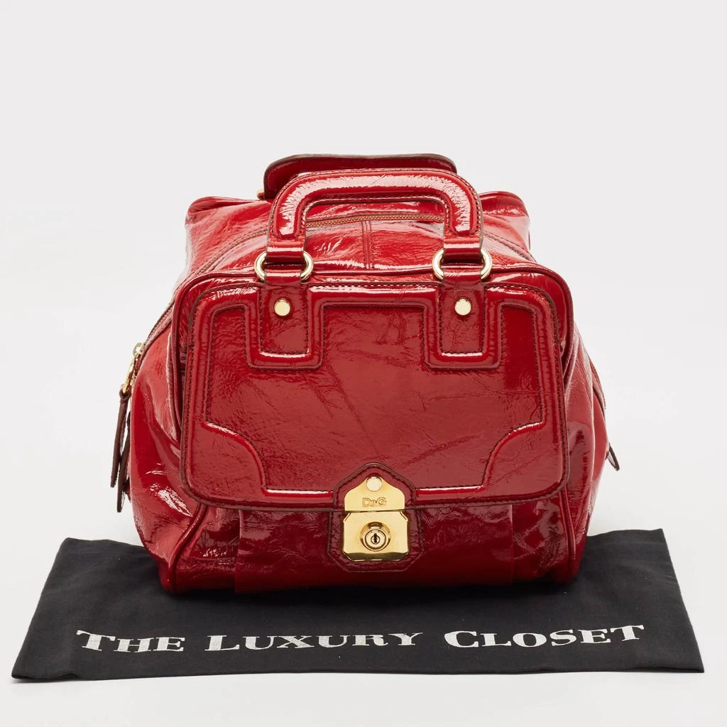 Dolce & Gabbana D&G Red Patent Leather Allyson Bag 10