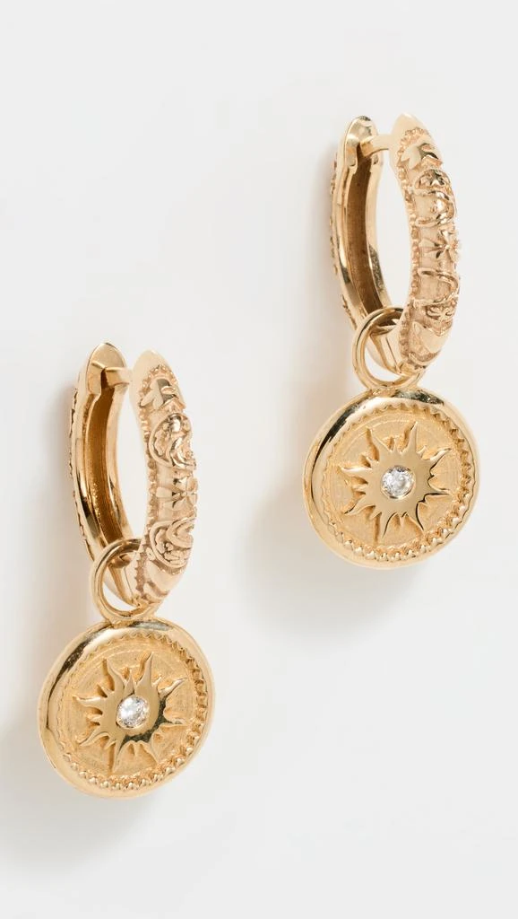 Marlo Laz 14k Southwestern Hoop Earrings 1
