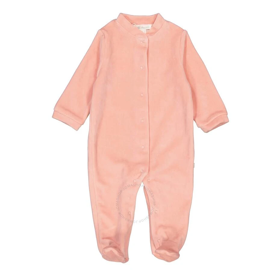 Marie Chantal Baby Velour Angel Wing 1-Piece Sleepsuit