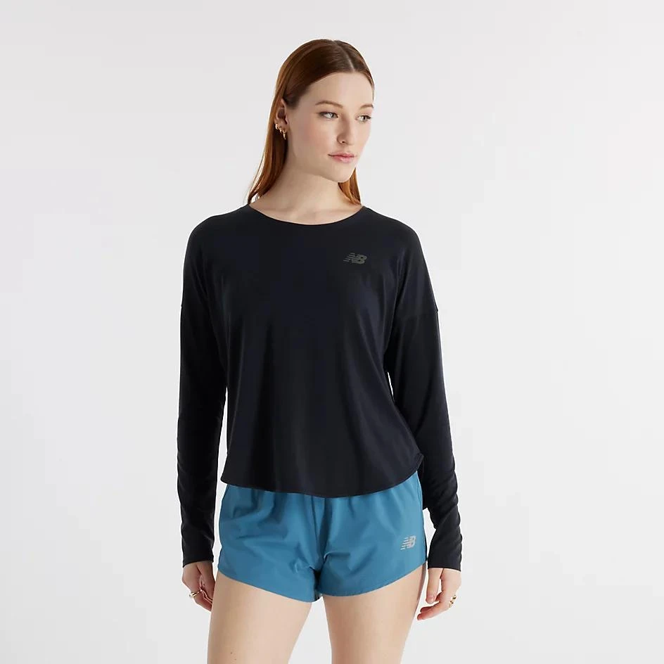New Balance Drapey Jersey Long Sleeve T-Shirt from New Balance Outlet