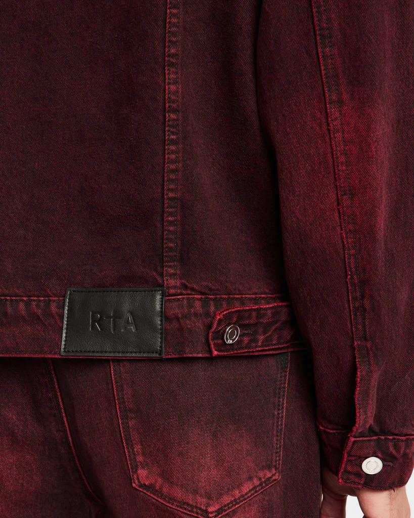 RTA Men's Elmer Grain Wash Denim Jacket 5