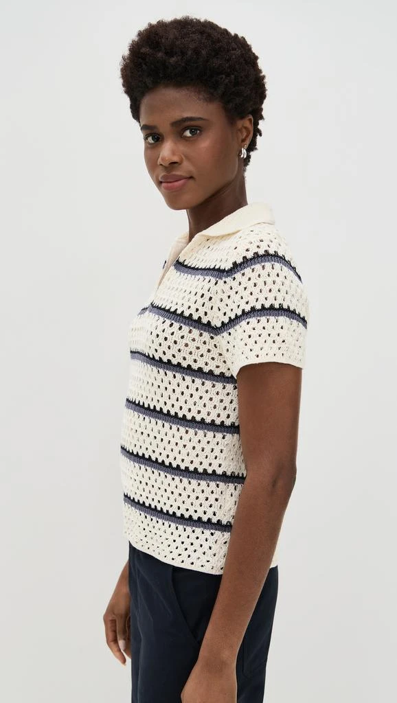 Vince Macrame Stripe Henley Tee 3