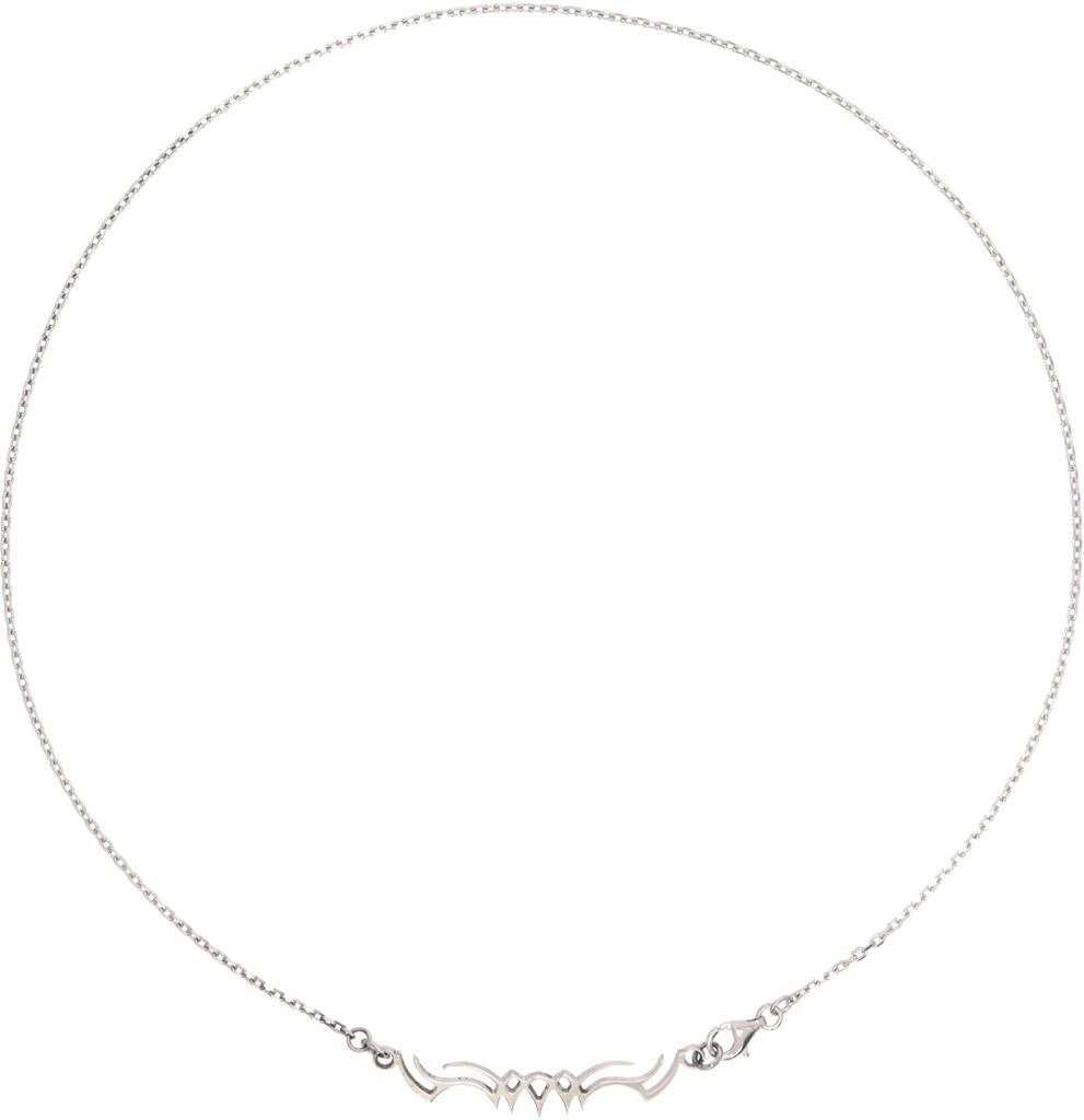 Alan Crocetti Silver Tattoo Necklace