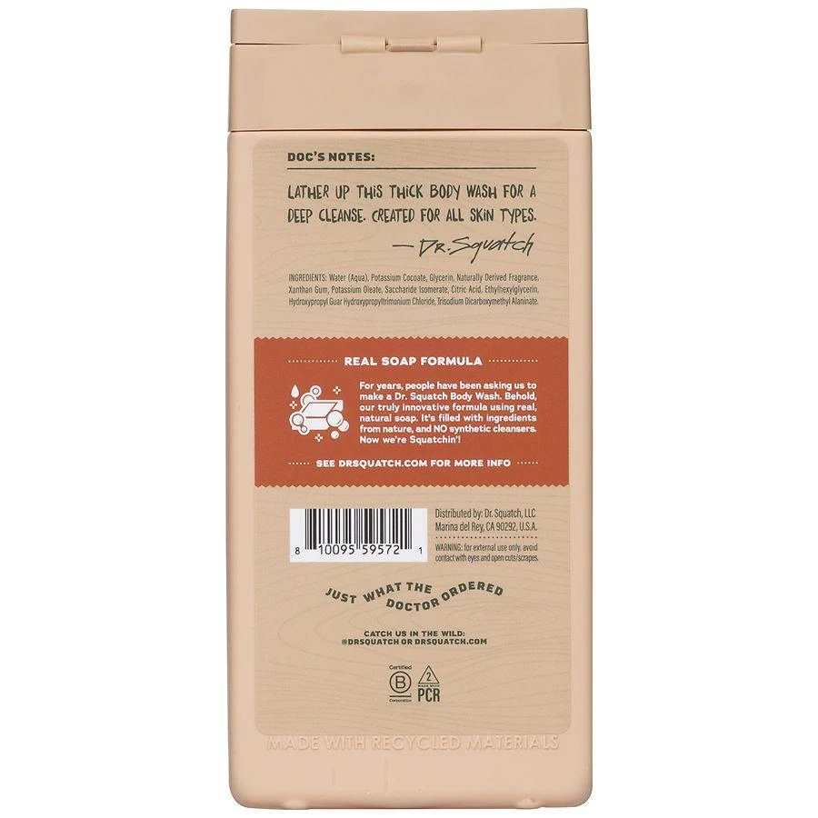 Dr. Squatch Body Wash Wood Barrel Bourbon 5
