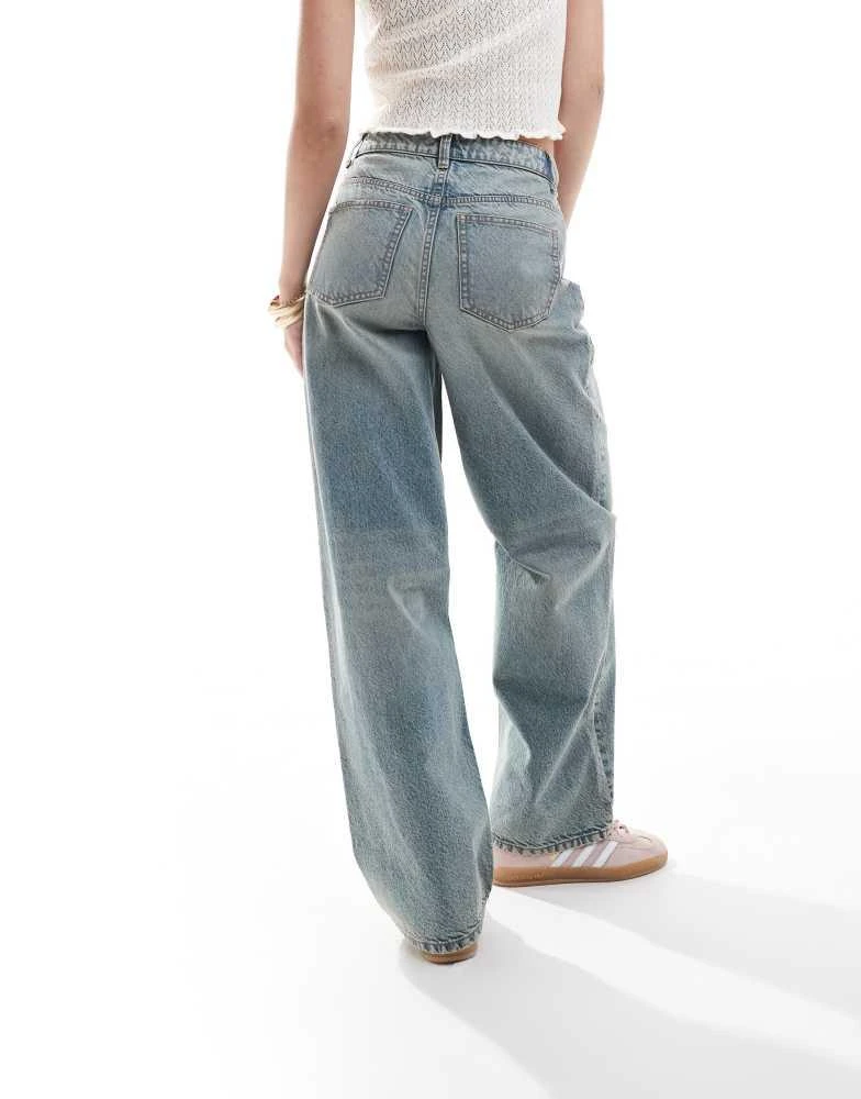 Miss Selfridge Miss Selfridge baggy jean in dirty wash 2