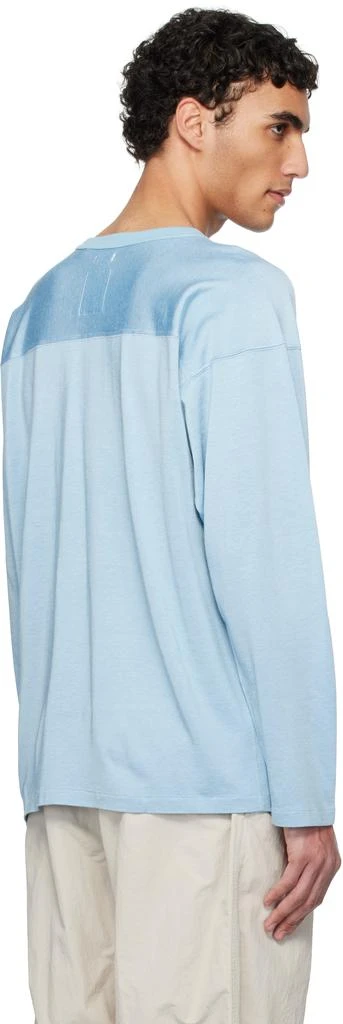 Nanamica Blue Rayon Cotton L/S T-shirt 3