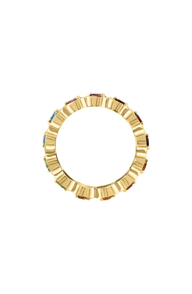 Effy 14K Yellow Gold Semiprecious Stone Heart Band Ring