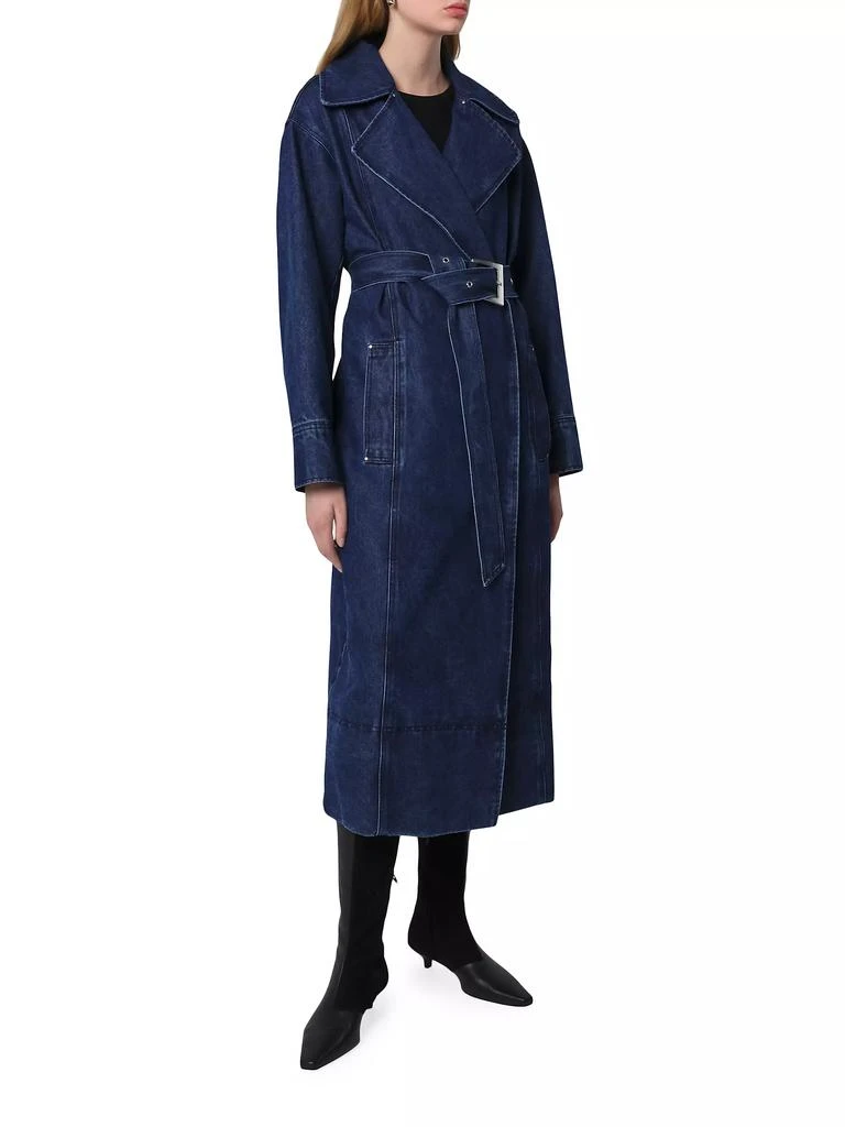 Apparis Tate Denim Trench Coat 3