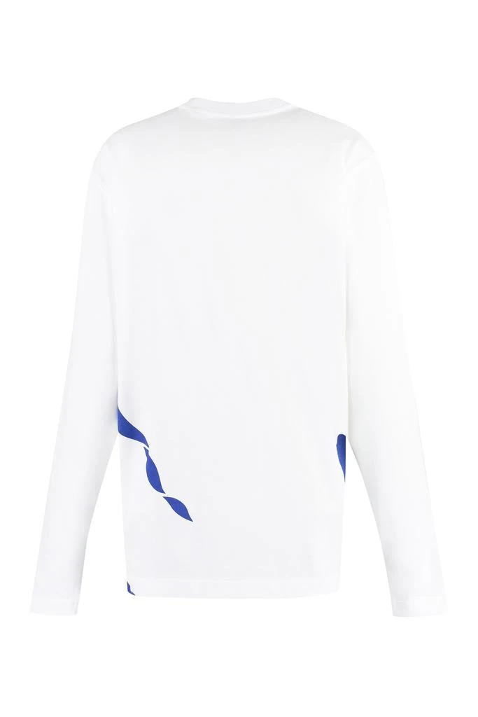 Burberry LONG SLEEVE PRINTED COTTON T-SHIRT 2