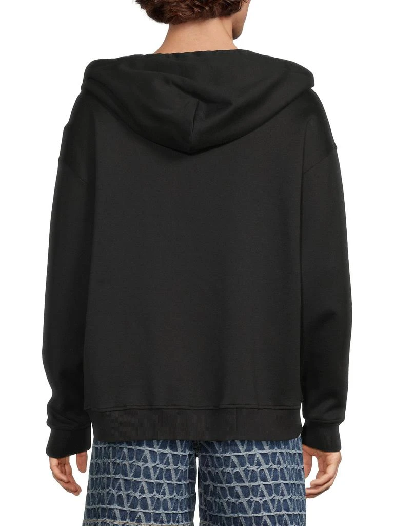 Valentino Zip-Up Logo Hoodie 2