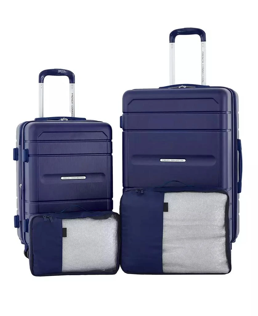 French Connection Saint Martin 4 Piece Hardside Luggage Set 4in1 CUP/USB/USB-C/PHONE HOLDER 1