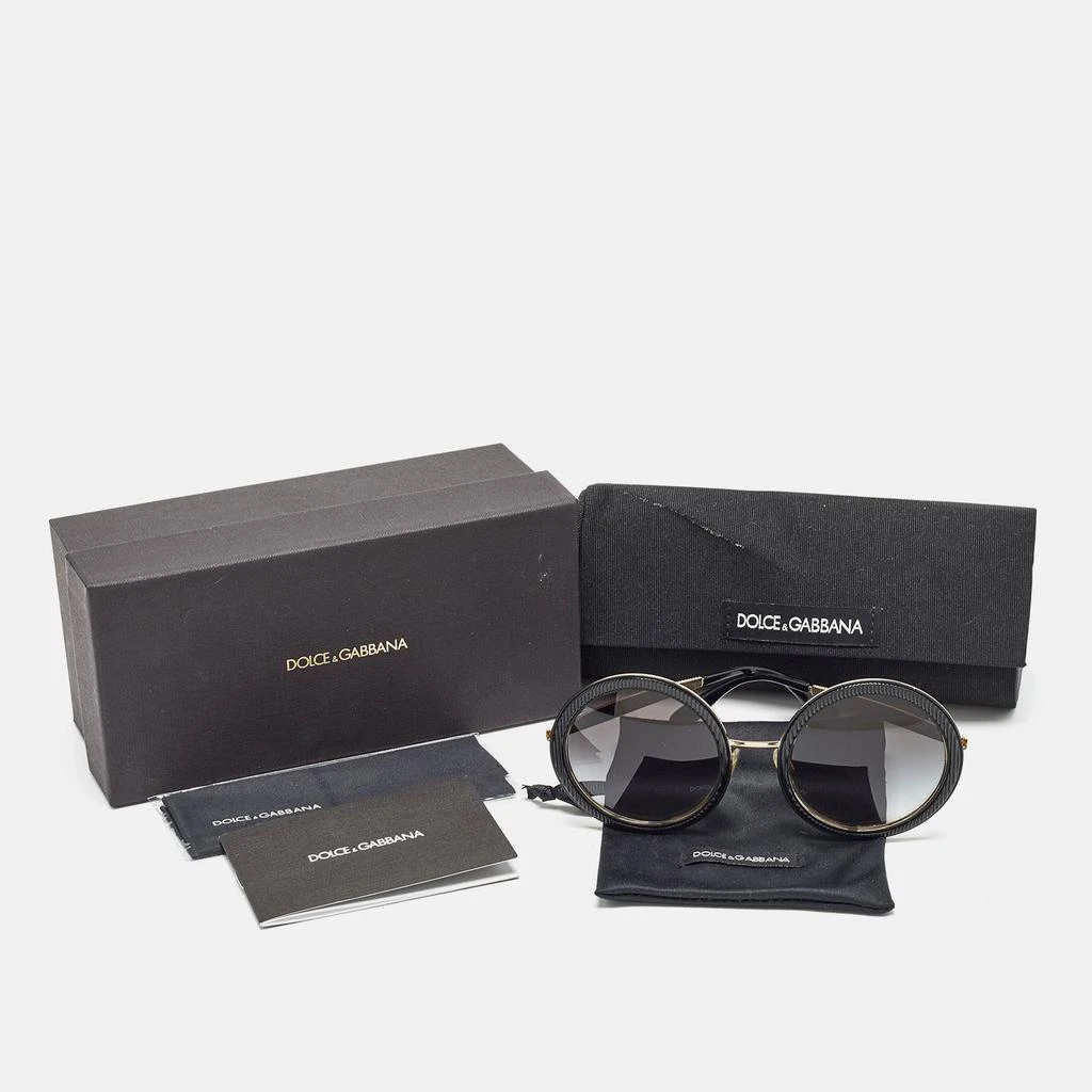 Dolce & Gabbana Dolce & Gabbana Black Gradient DG2179 Frame Round Sunglasses 5
