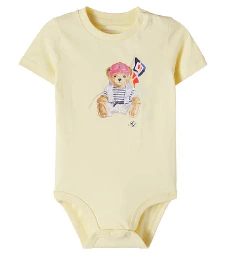 Ralph Lauren Baby Polo Bear printed cotton onesie