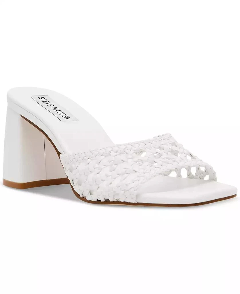 Steve Madden Women's Mania Woven Block-Heel Sandals 1