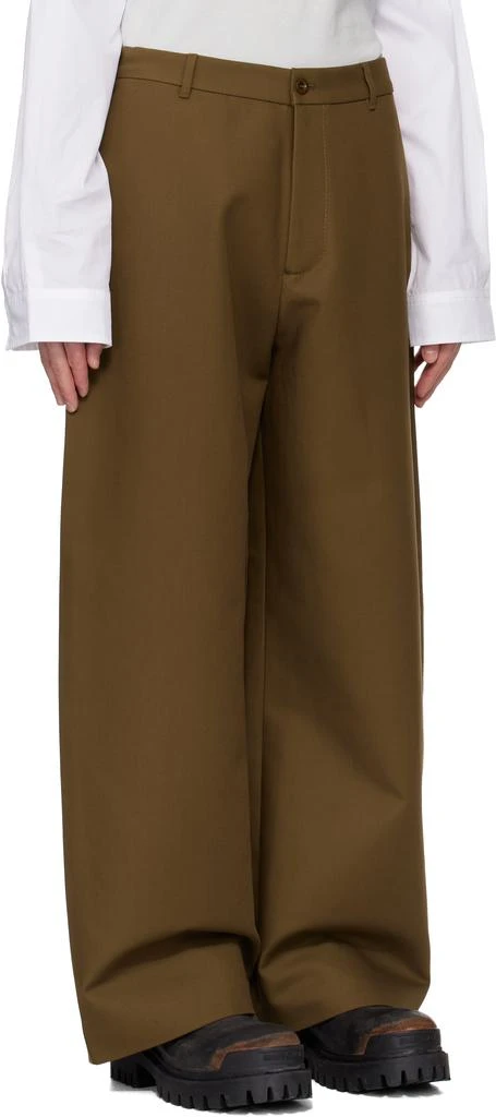 Acne Studios Khaki Twill Trousers 2
