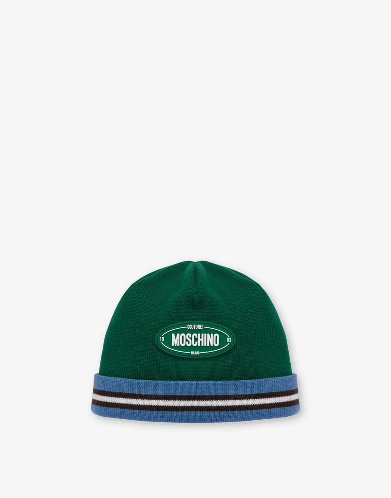 Moschino Oval Logo Wool Hat 1