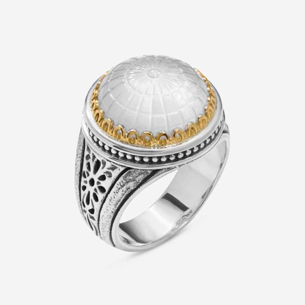 Konstantino Konstantino Dome Sterling Silver 
18k Yellow Gold Mother of Doublet Ring Sz. 6 DKJ972-313-S6-copy