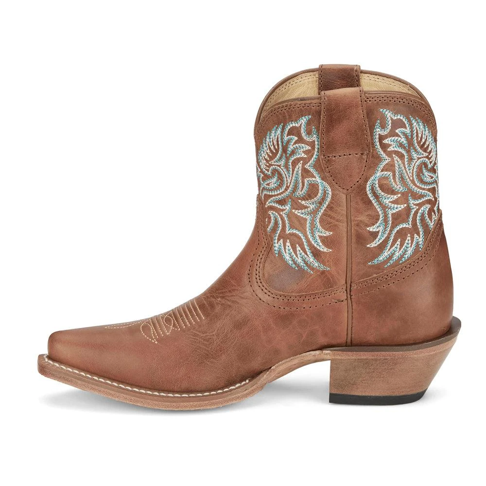 Justin Boots Isabella Embroidered Snip Toe Cowboy Booties 3